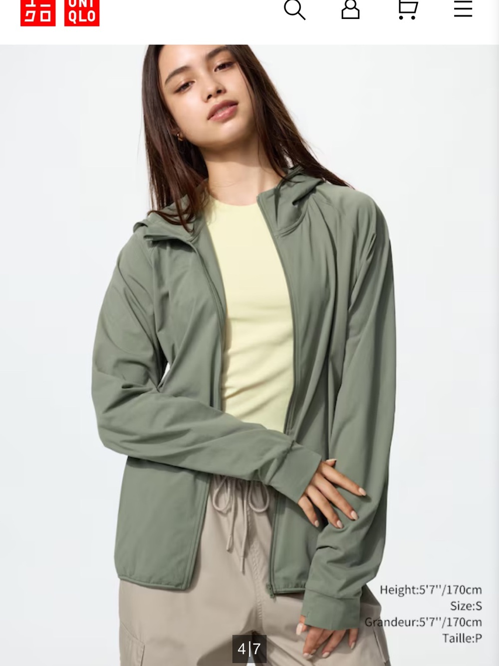 UNIQLO Women’s Hooded Lightweight hoodie - Dark Green